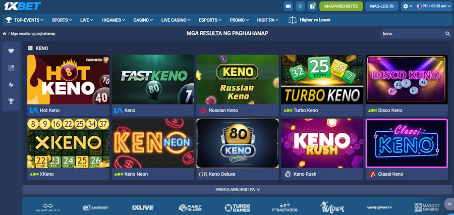 Keno game